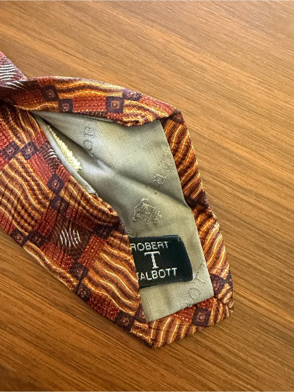 Robert Talbott elegant rust